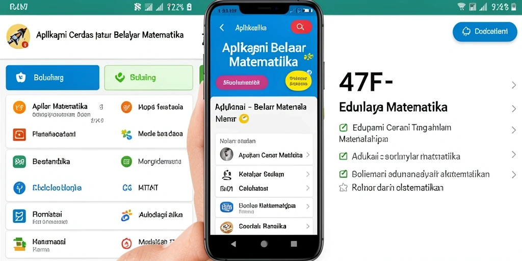 Antarmuka 47F yang intuitif untuk belajar Matematika.