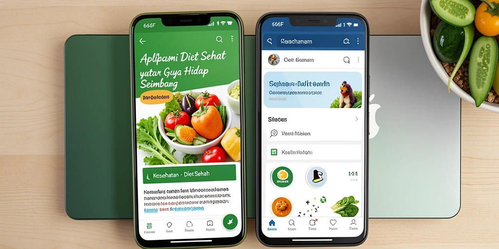 Antarmuka modern <strong>666F</strong> yang intuitif dan mudah digunakan untuk diet sehat.