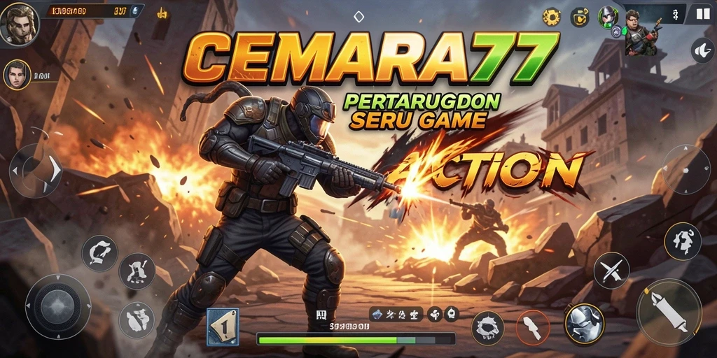 Antarmuka permainan CEMARA77 yang menarik dan penuh aksi.