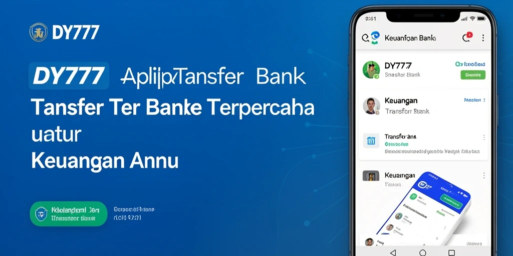 Tampilan antarmuka DY777 yang modern dan fungsional untuk Transfer Bank.