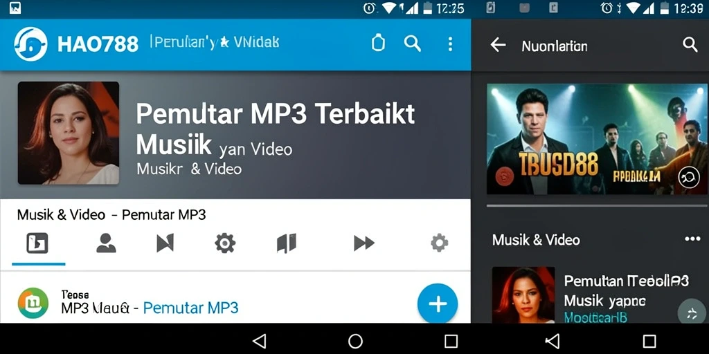 Antarmuka HAO788 yang intuitif dan fungsional untuk Pemutar MP3.