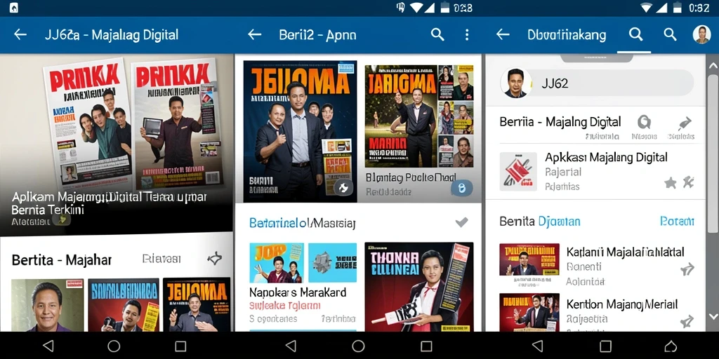 Tampilan antarmuka JJ62 yang memudahkan akses berita.